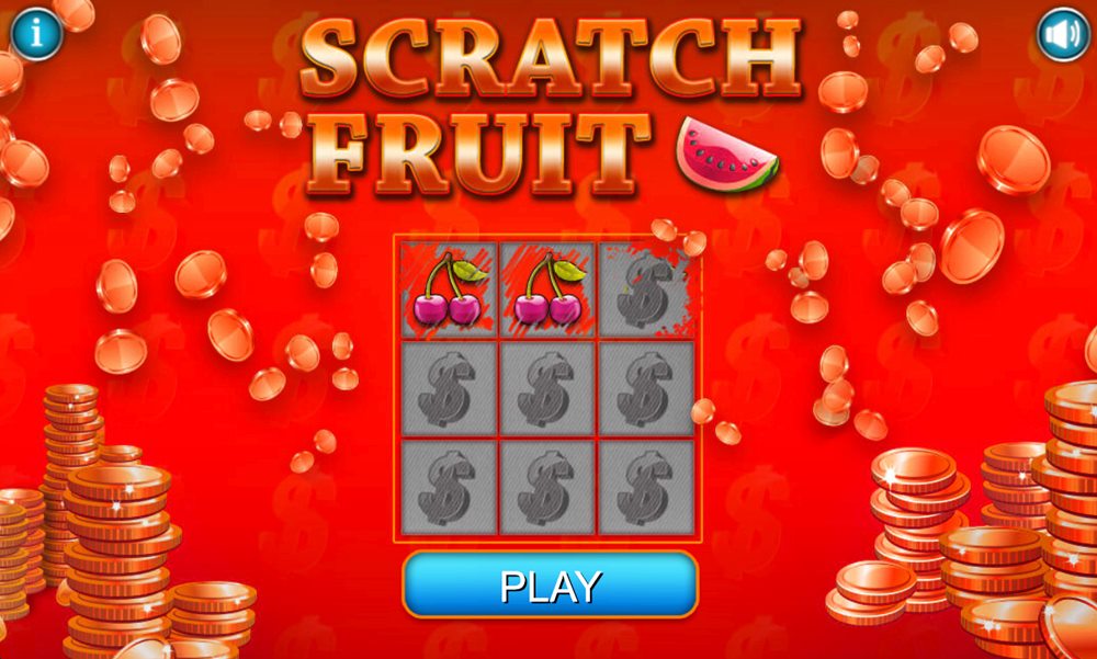 Jeu à gratter de fruits